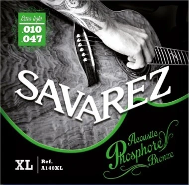 savarez Phosphore Bronze Ex-Lt Acoustic Guitar Strings 10-47