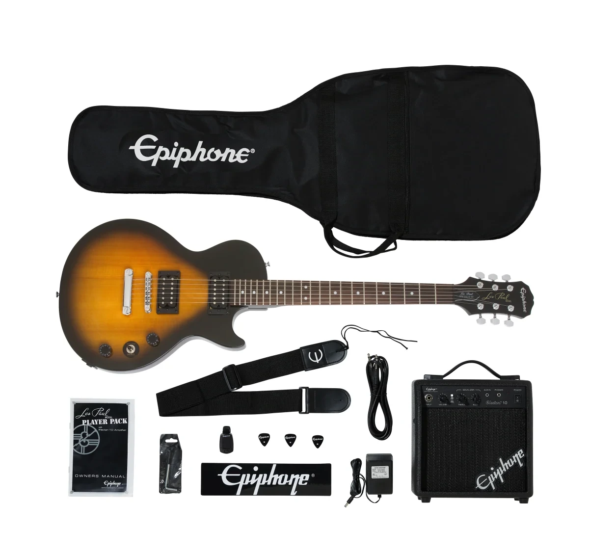 Epiphone Les Paul Player Pack — Vintage Sunburst